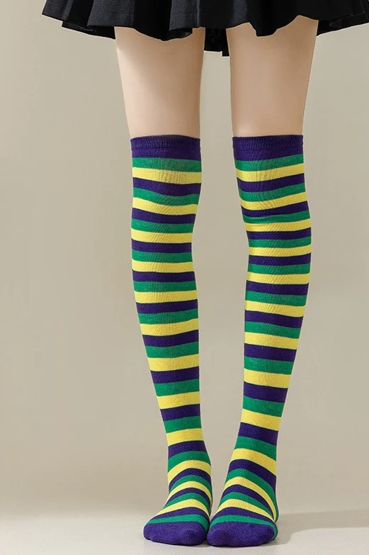 Striped Knee High Socks - Image 3