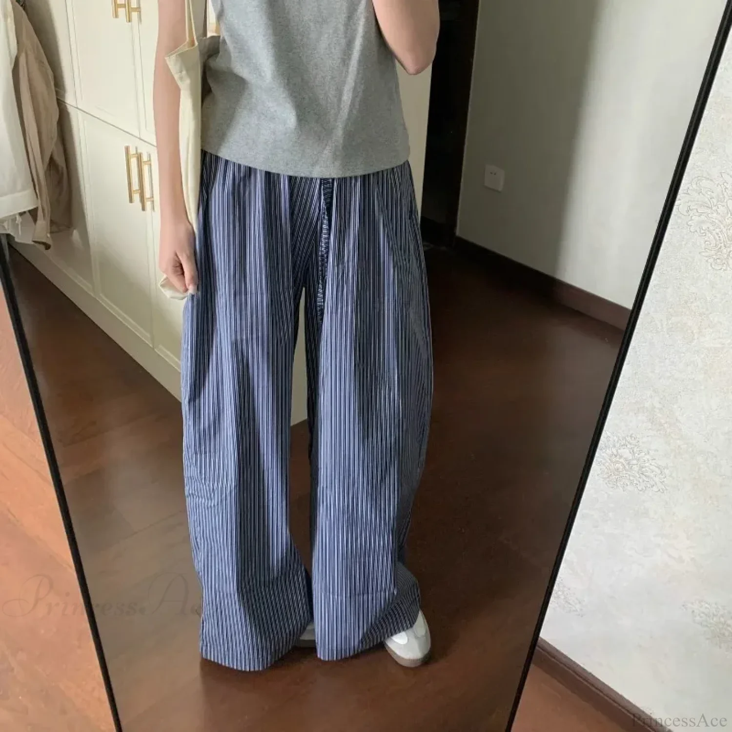 Striped Y2K Women Casual Elastic Pants - Image 2