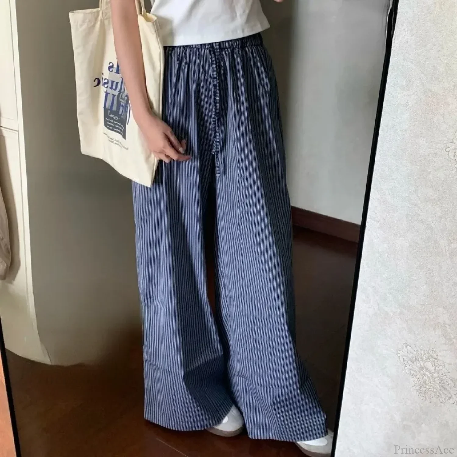Striped Y2K Women Casual Elastic Pants - Image 4