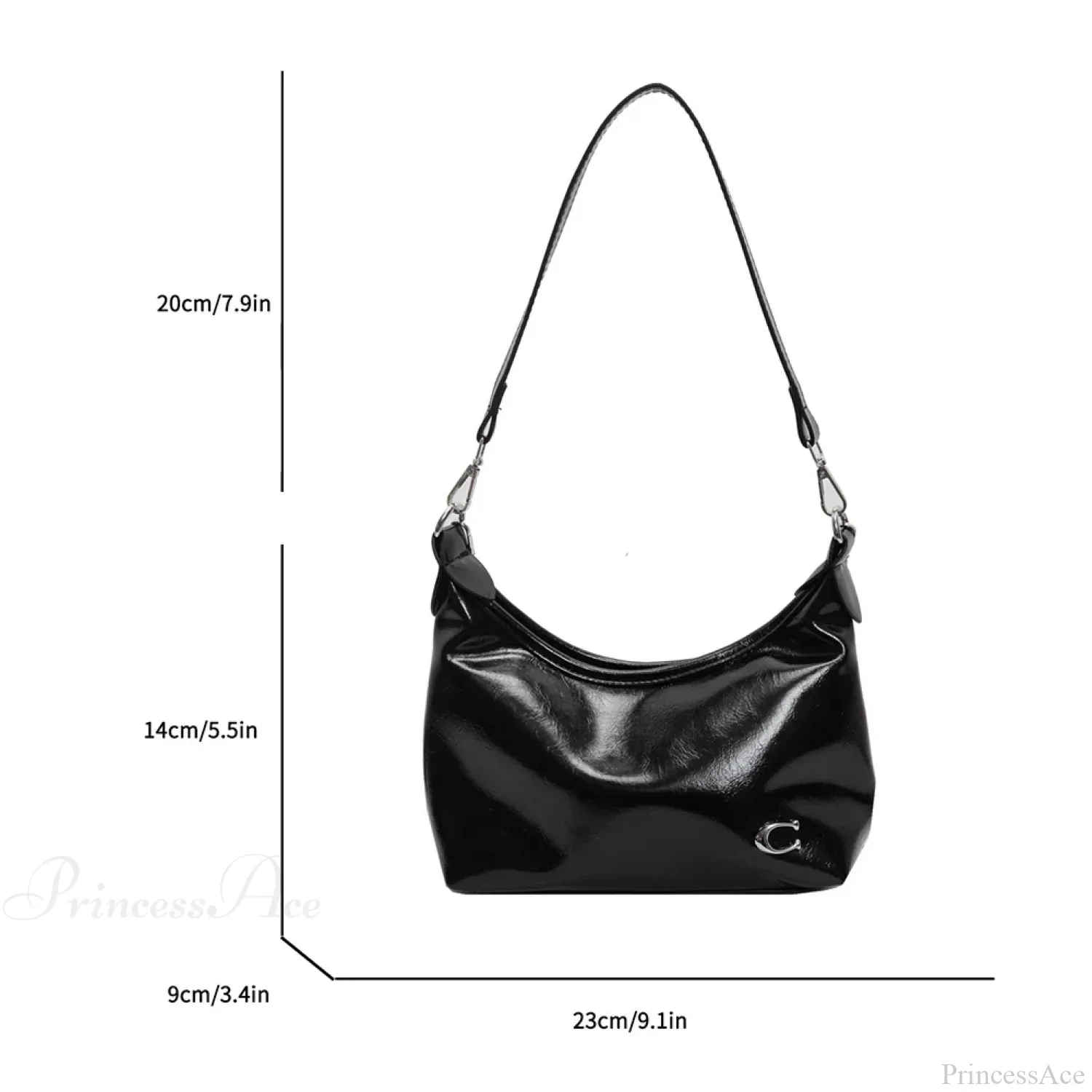 Stylish PU Crossbody Bag with Zipper - Image 5