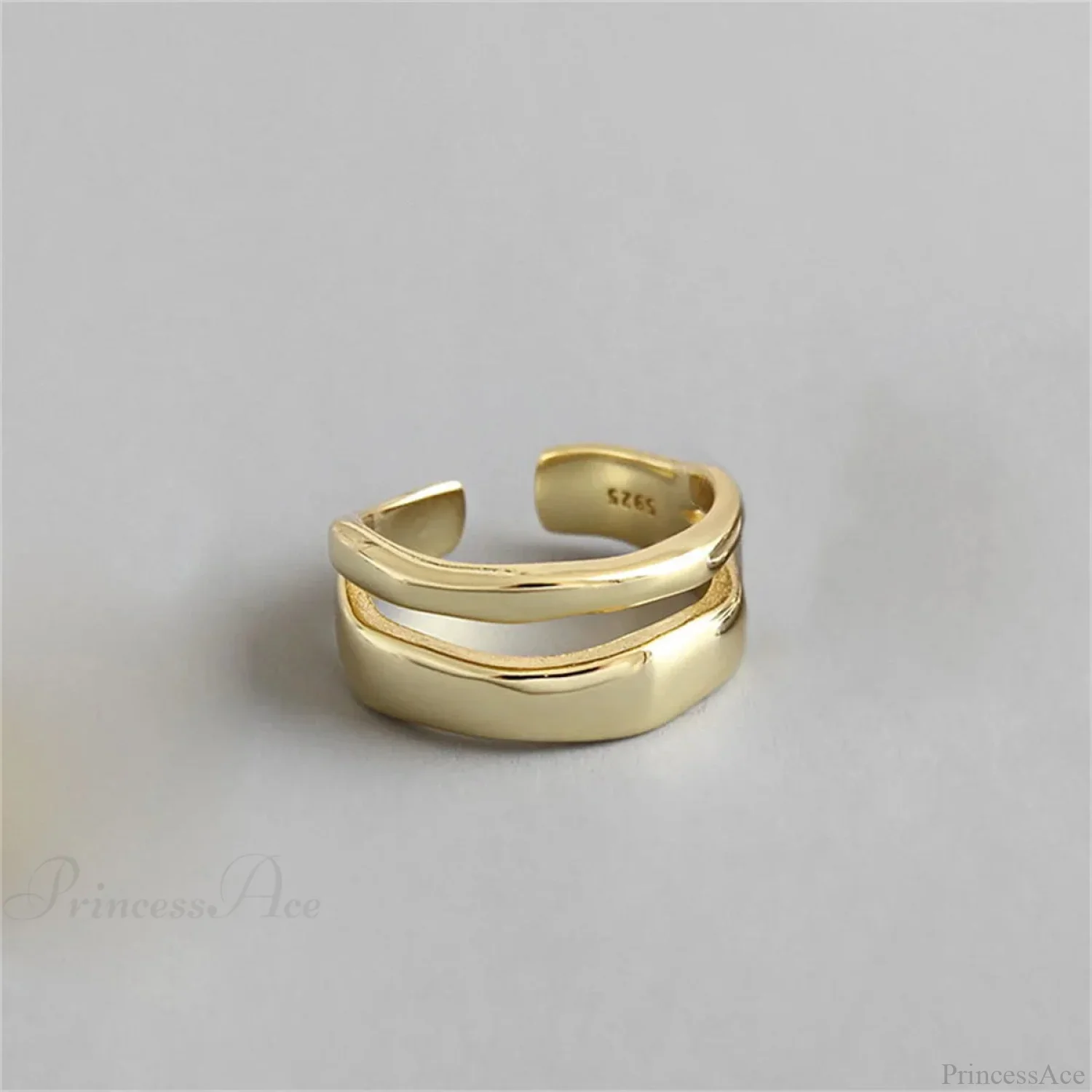 Stylish Silver Simple Gothic Ring - Image 9