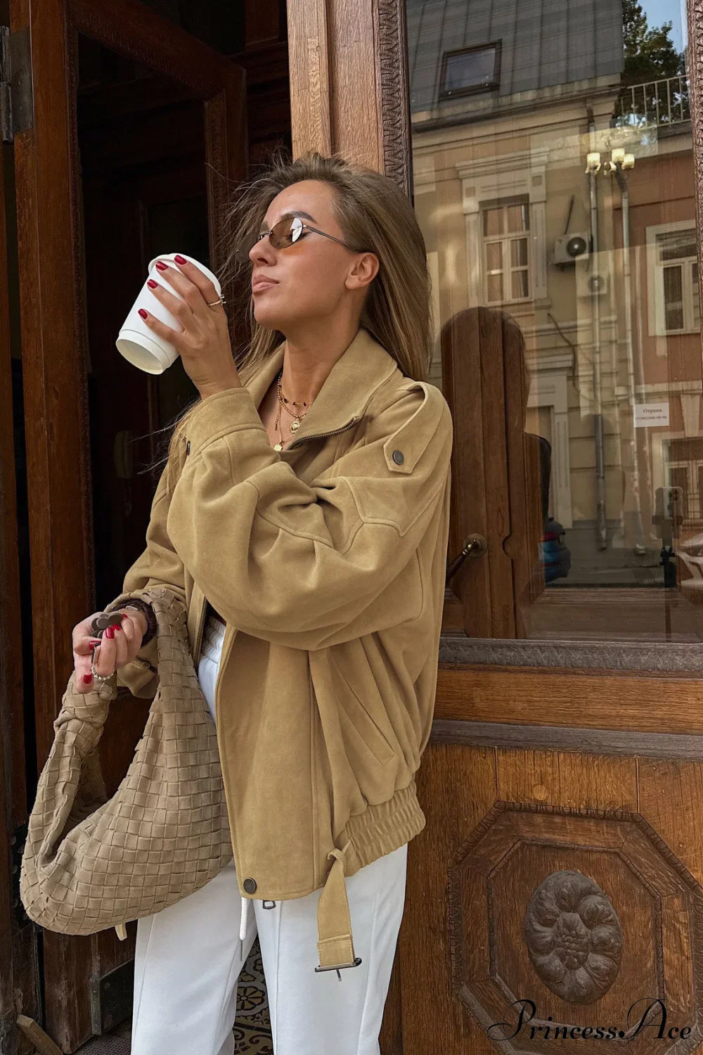 Suede Jacket Style Stylish Coat - Image 2