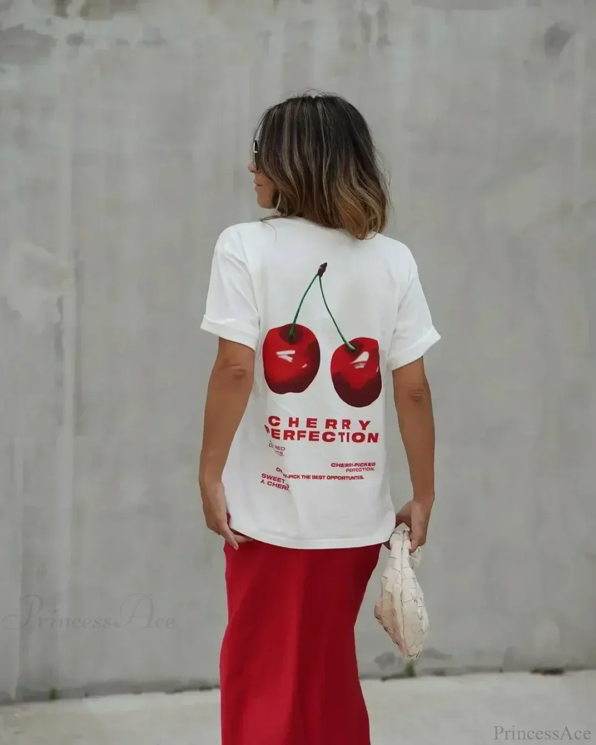 Summer Cherry Graphic T-shirt - Image 2