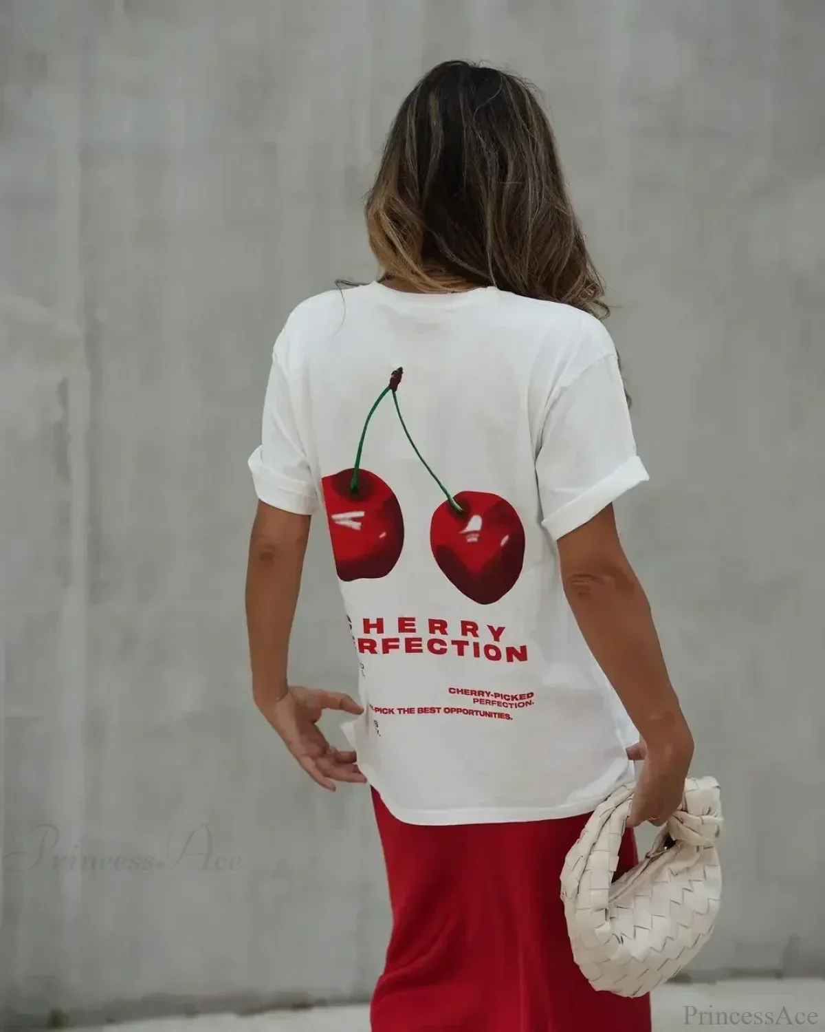 Summer Cherry Graphic T-shirt - Image 3
