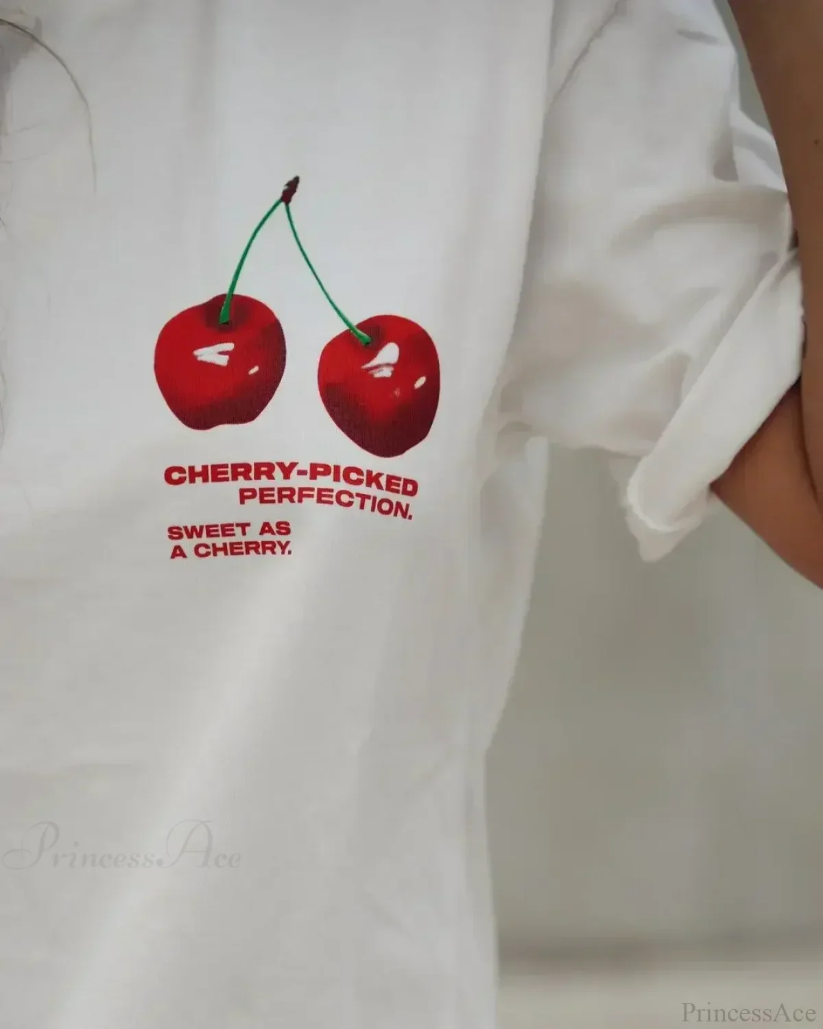 Summer Cherry Graphic T-shirt - Image 6