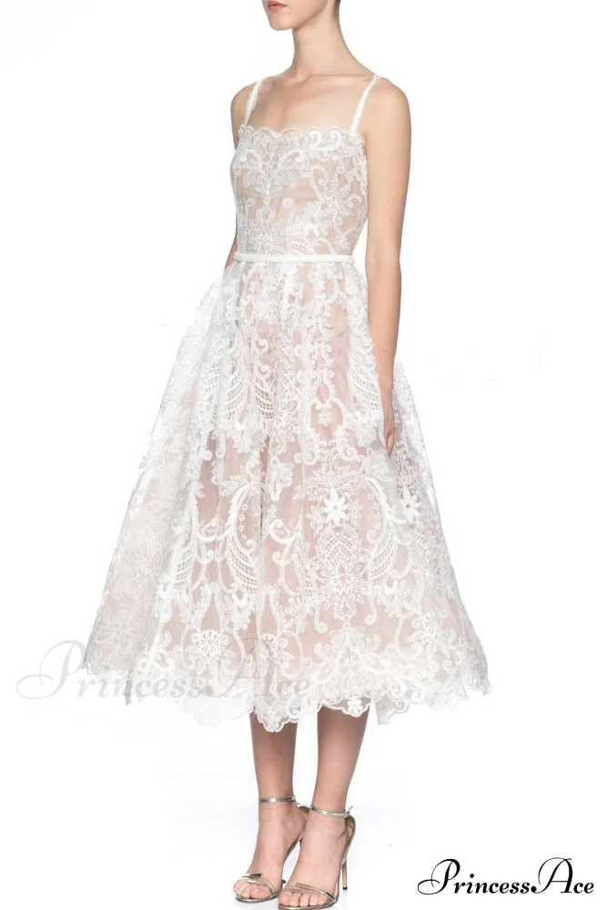 Sundress Backless Warm-Season Woman Gown Runway Coastal Party Bohemian Sexy Embroidery Lace - Image 2