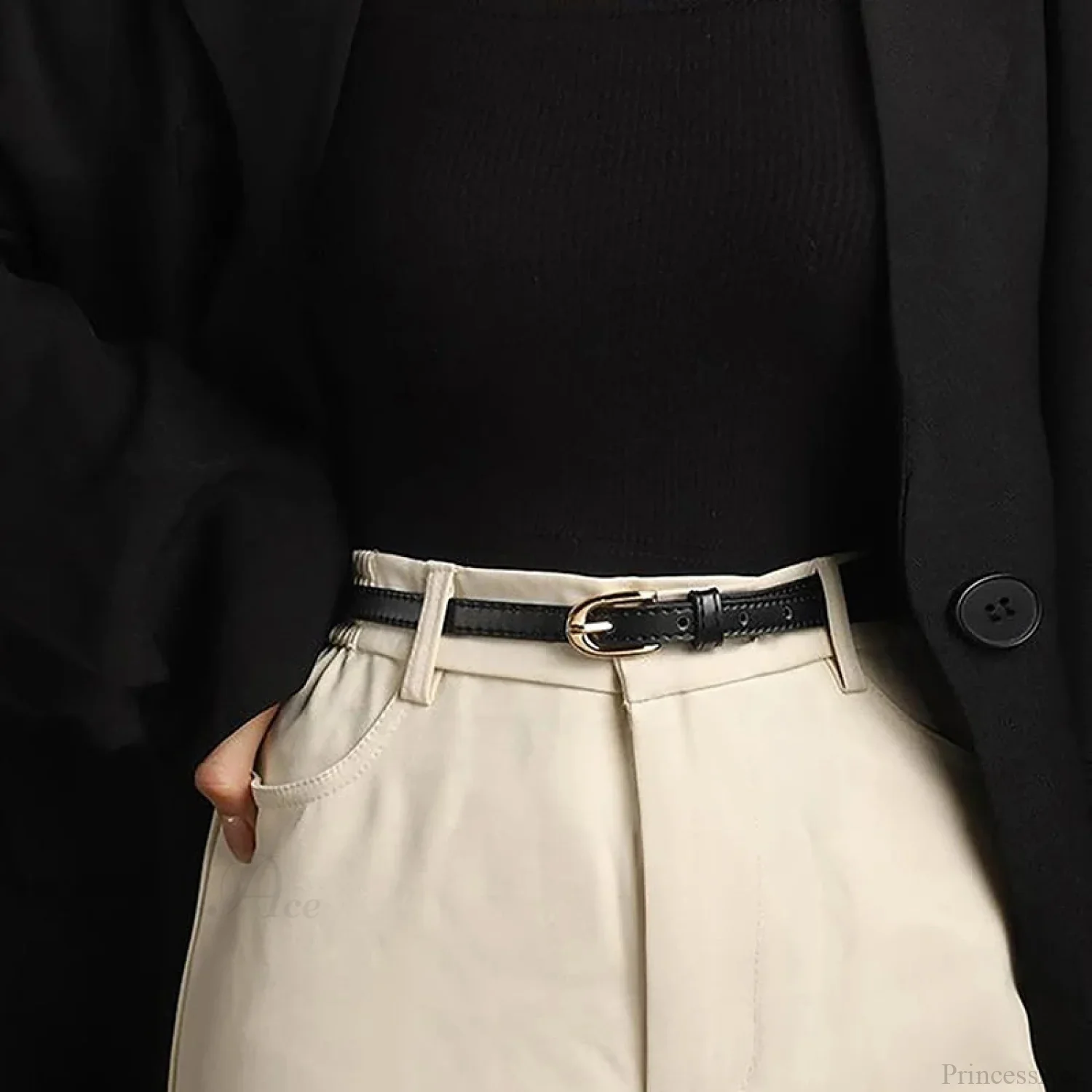 Synonyms: Gothic - medieval, Leather - hide, Pin - peg, Buckle - clasp

PU medieval hide peg clasp Belt - Image 4