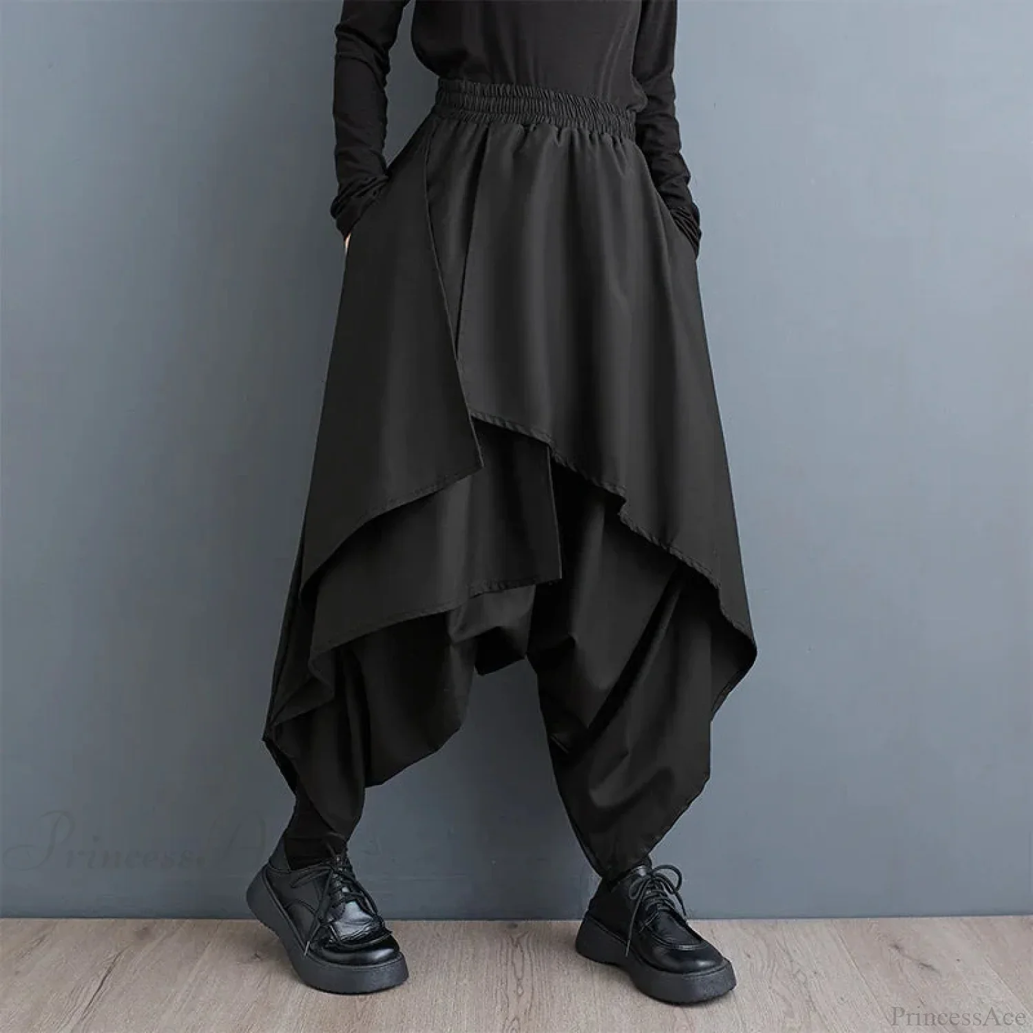 Tall Waist Gothic Broad Leg Pant - Image 3