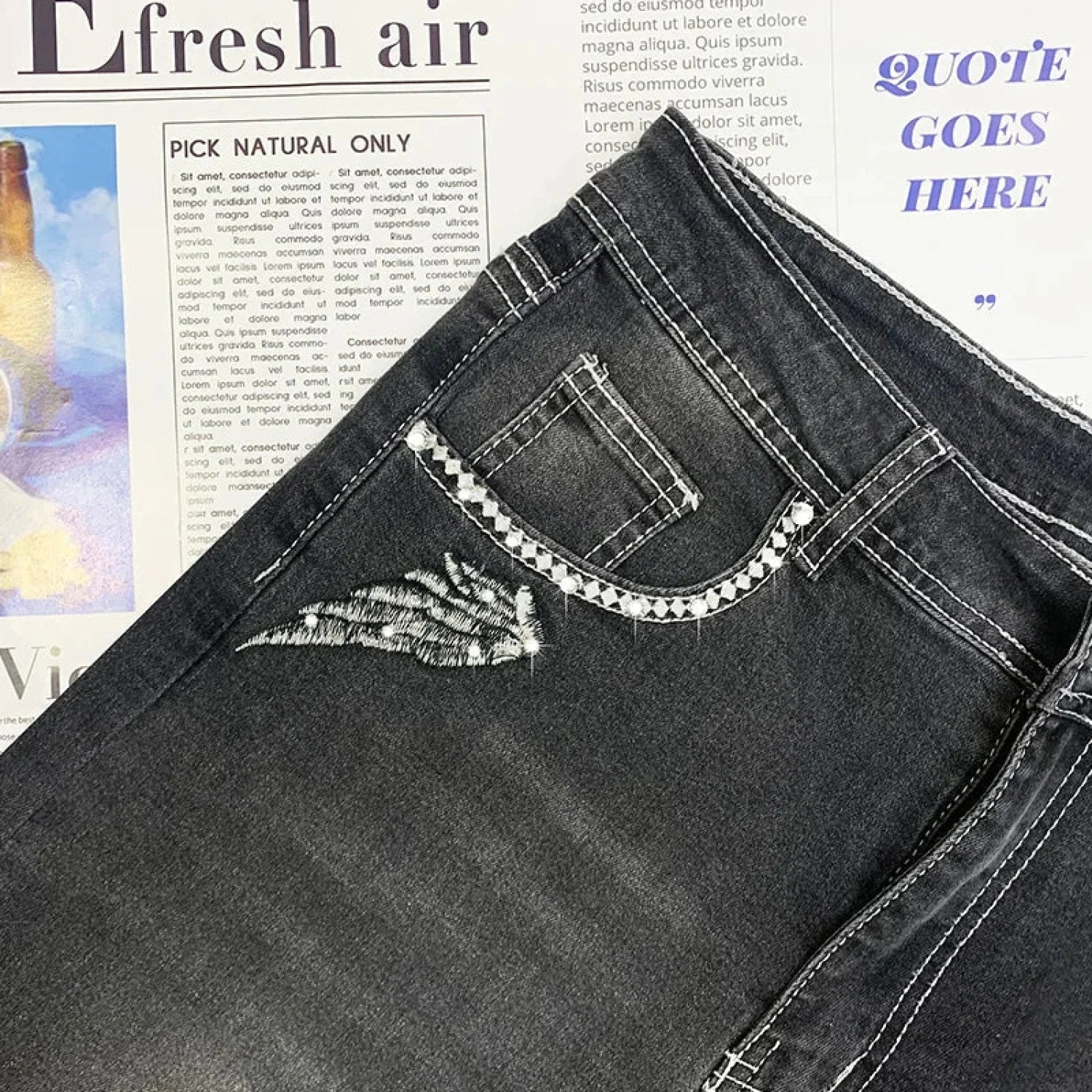 Tall Waist Gothic Seductive Antique Pant - Image 2