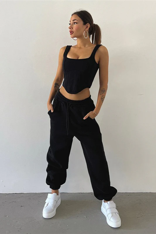 Tank Asymmetrical Hem Three Piece Set - Image 9