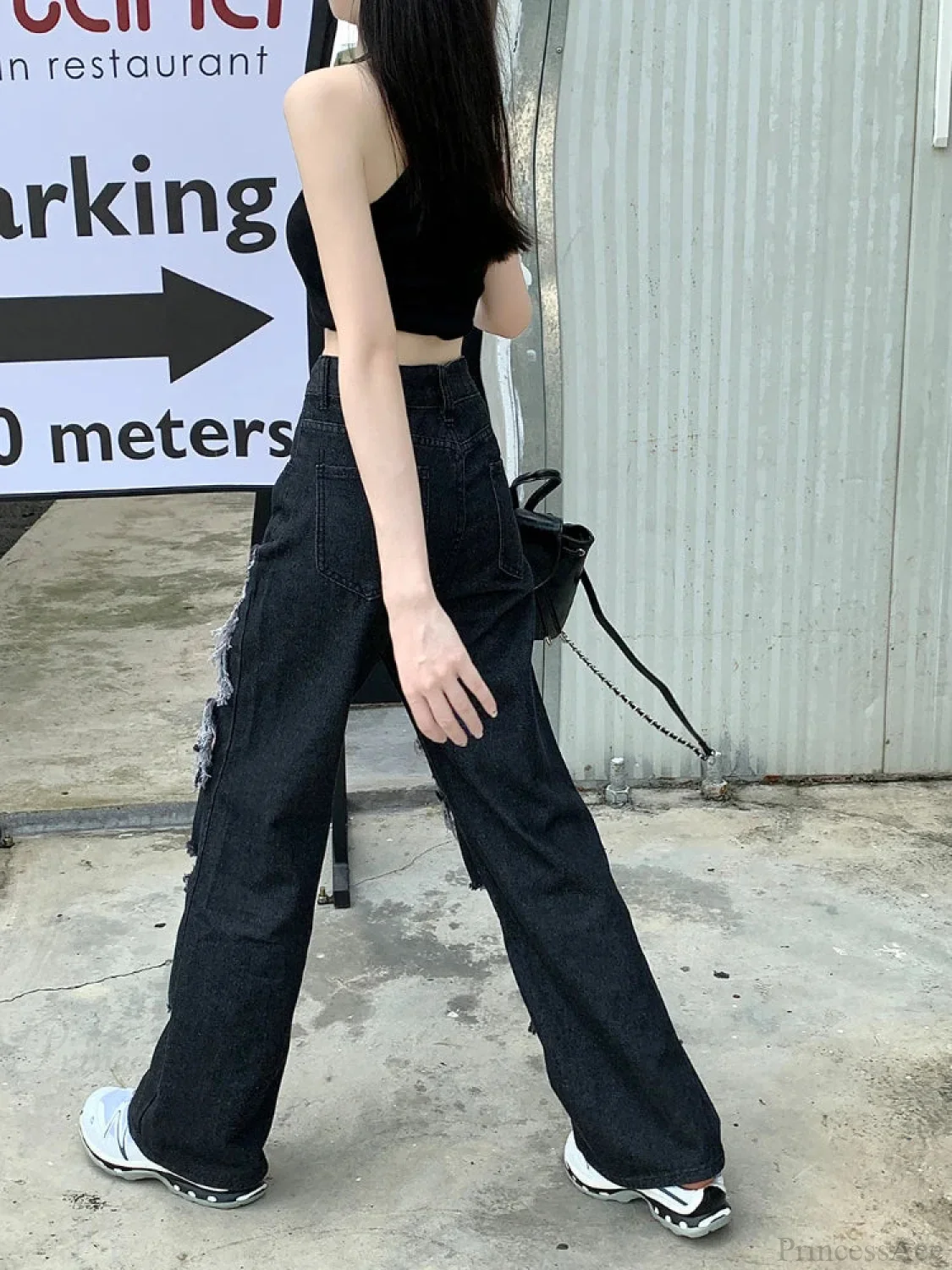 Tattered Medieval Straight Denim Pant - Image 3