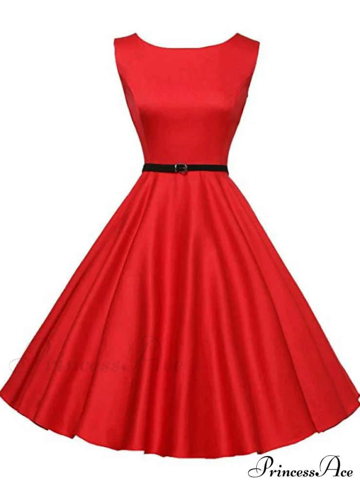 Simple Sleeveless A-Line Mini Dress - Image 2