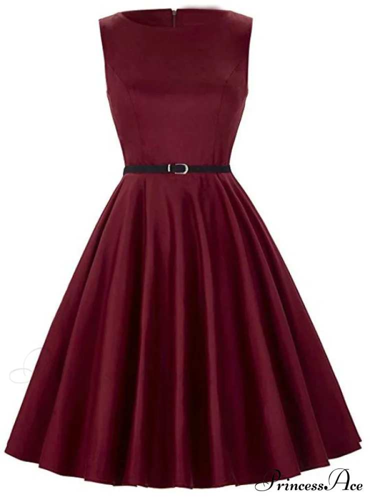 Simple Sleeveless A-Line Mini Dress - Image 3