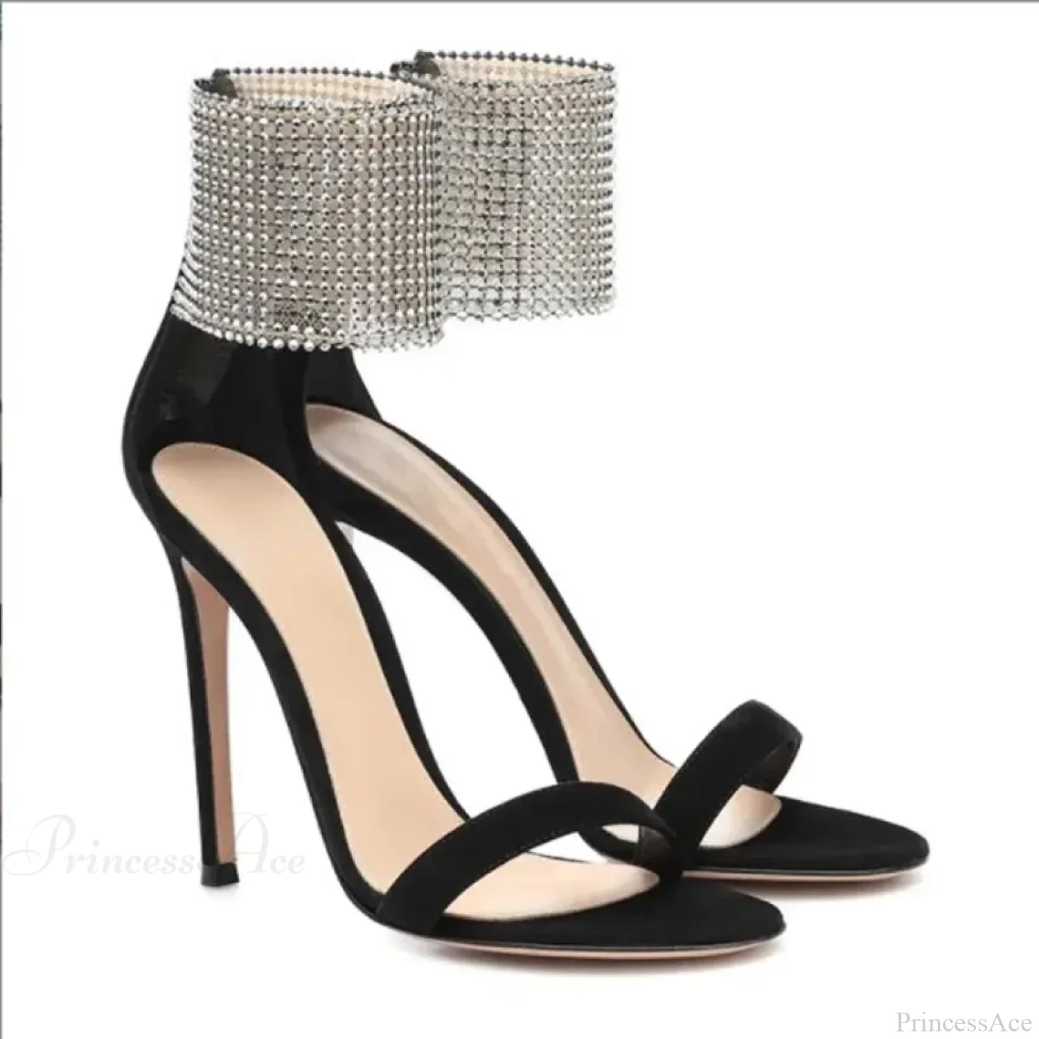 Temperament Pointed Toe 12CM High-heeled Long Boots Stone Pattern Knee-high Stiletto Modern Boot High Heel - Image 4