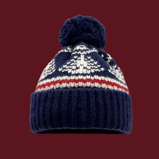 Textured Pom Pom Hat - Image 2