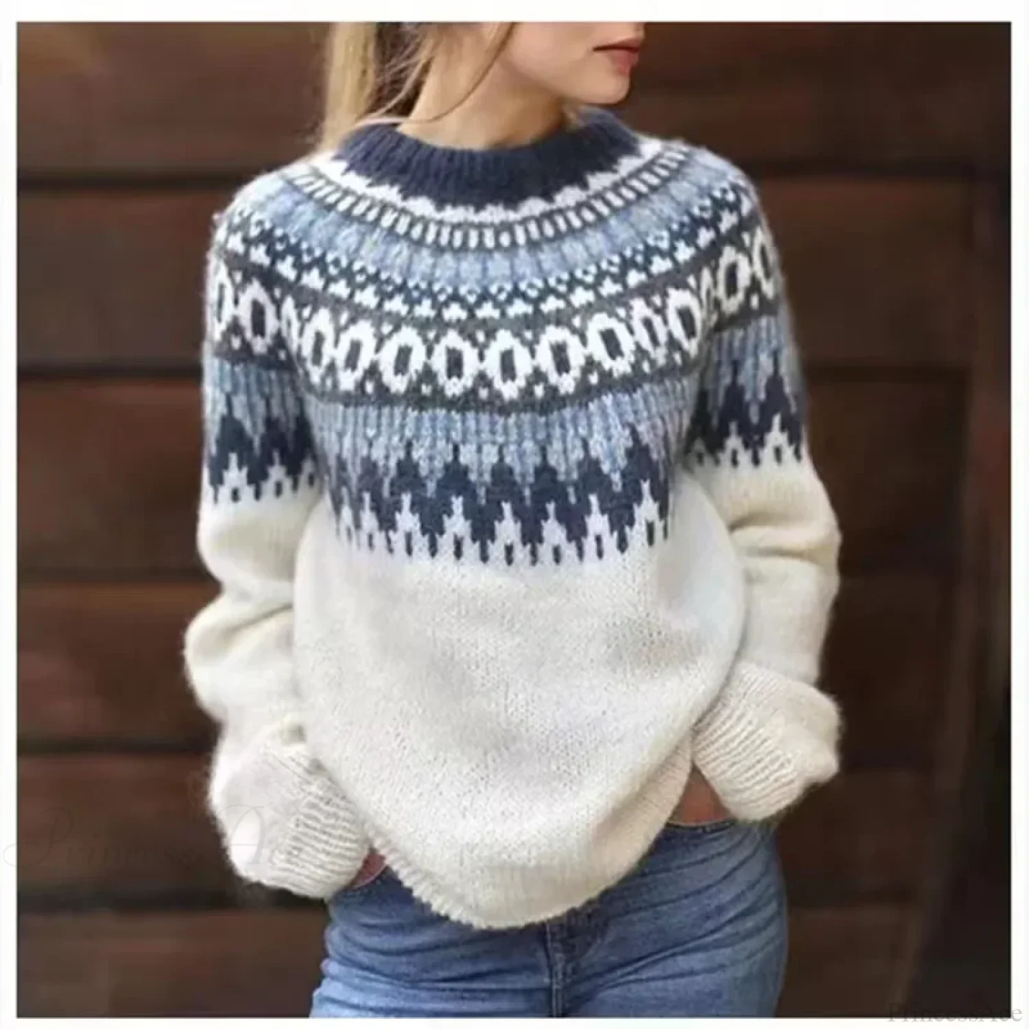 Thick Elegant White Sweater