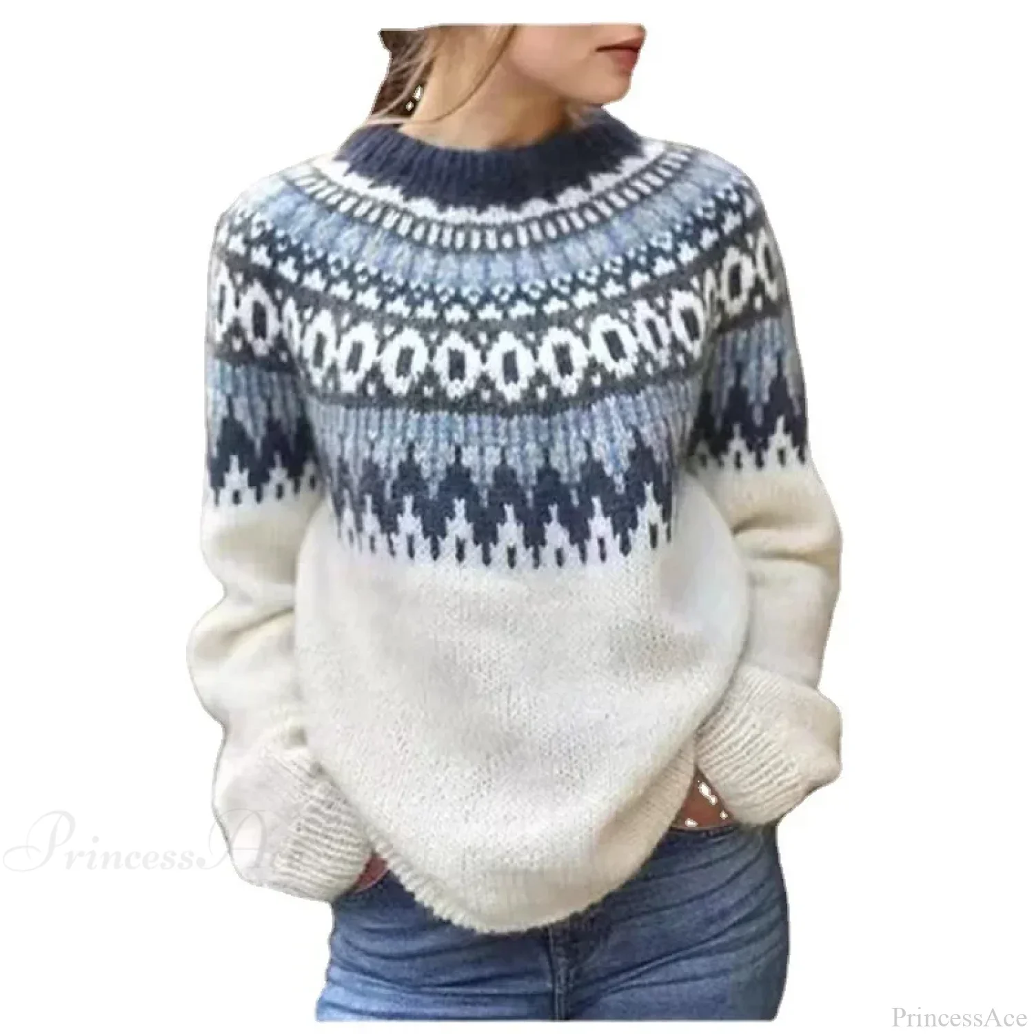 Thick Elegant White Sweater - Image 5
