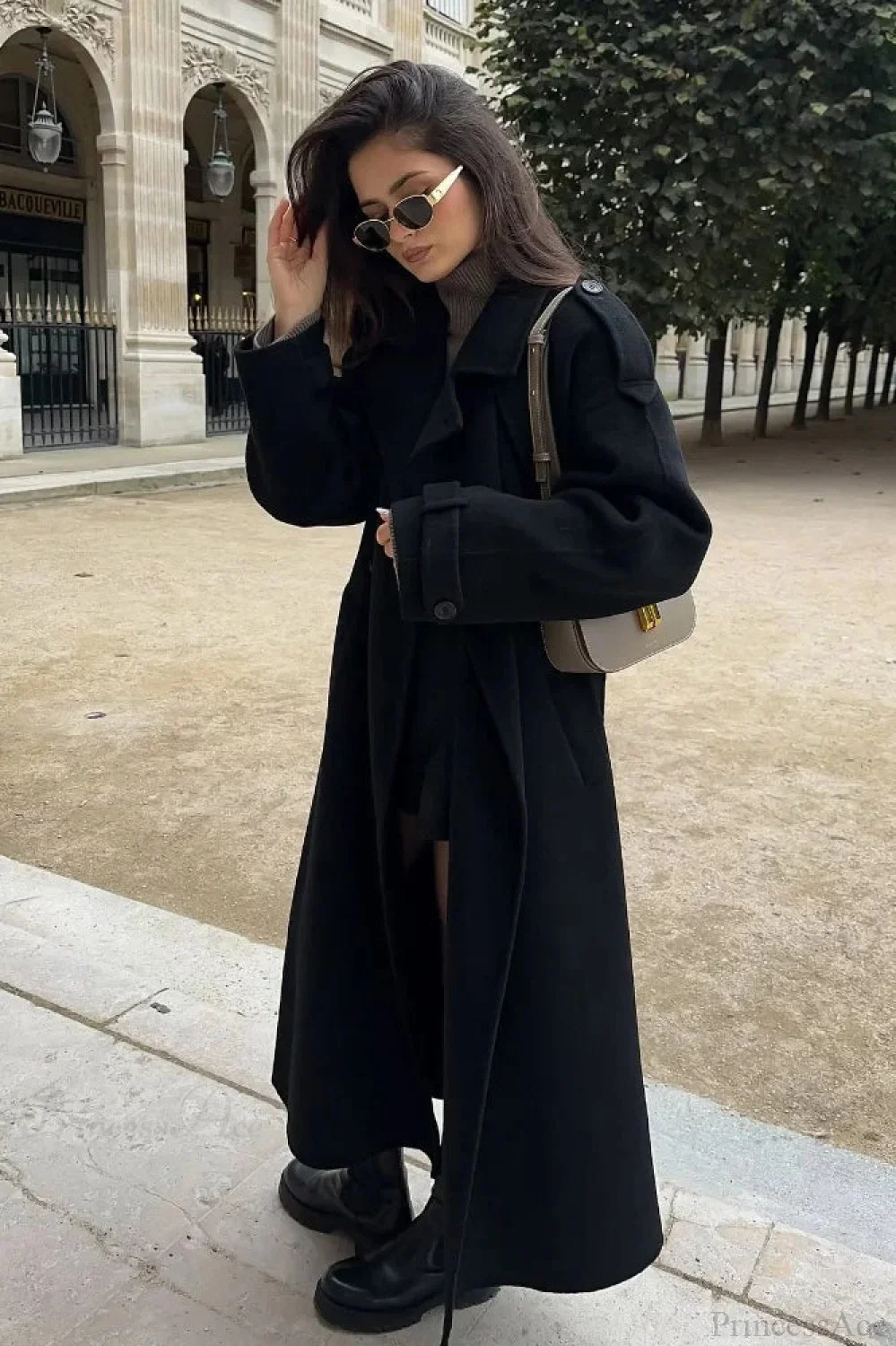 Thicken Double Button Lapel Coat - Image 2