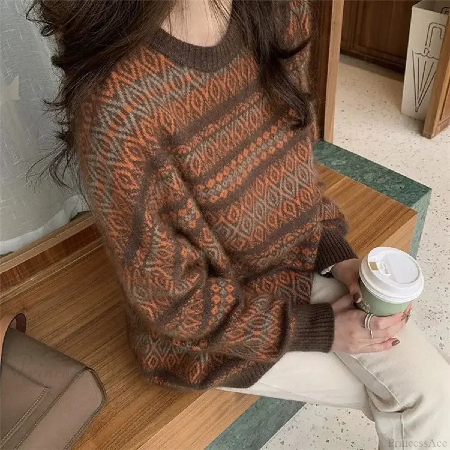 Thickened Wide Soft Retro Style Sweater - Image 5