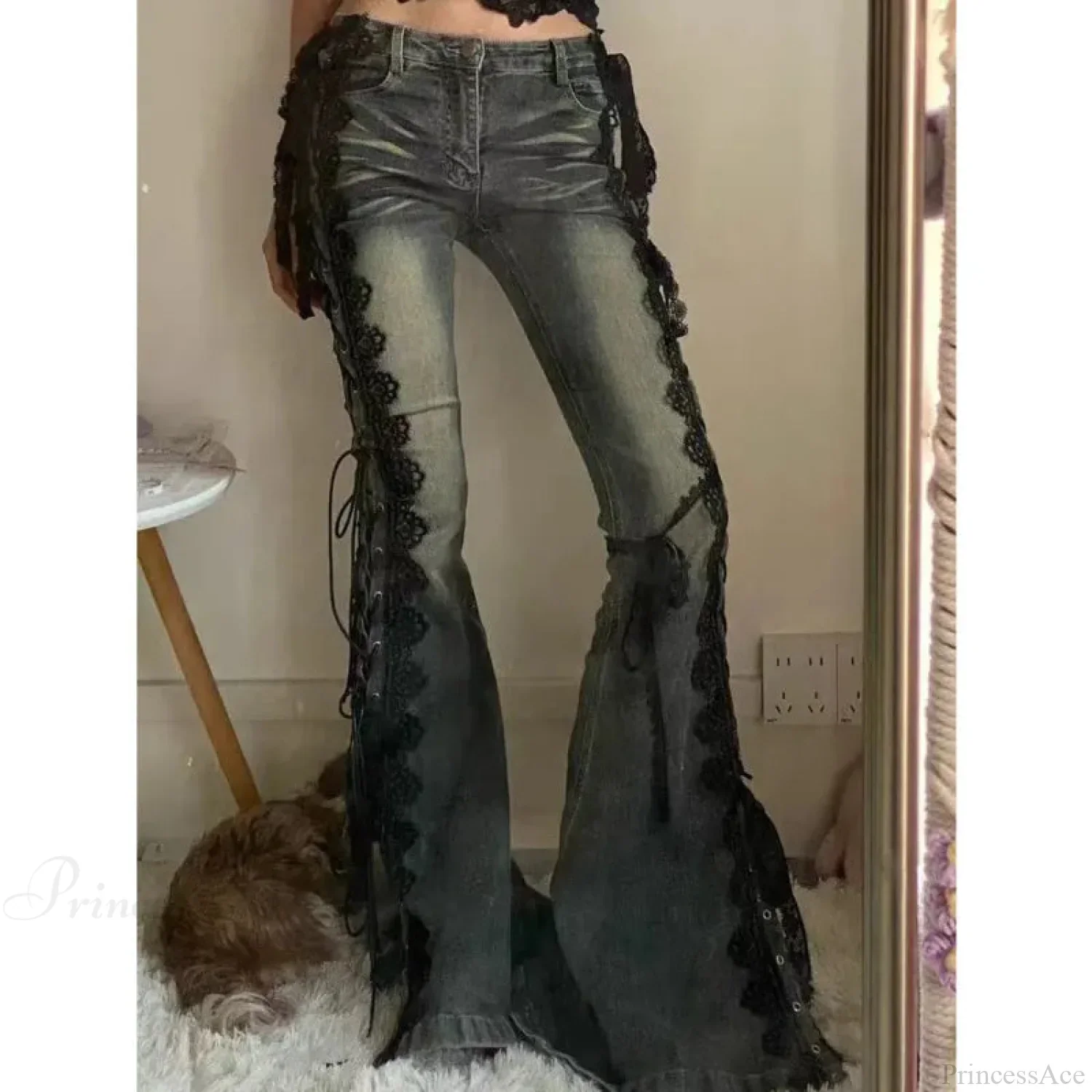 Tie-up Mysterious Flare Bootcut Pant - Image 4