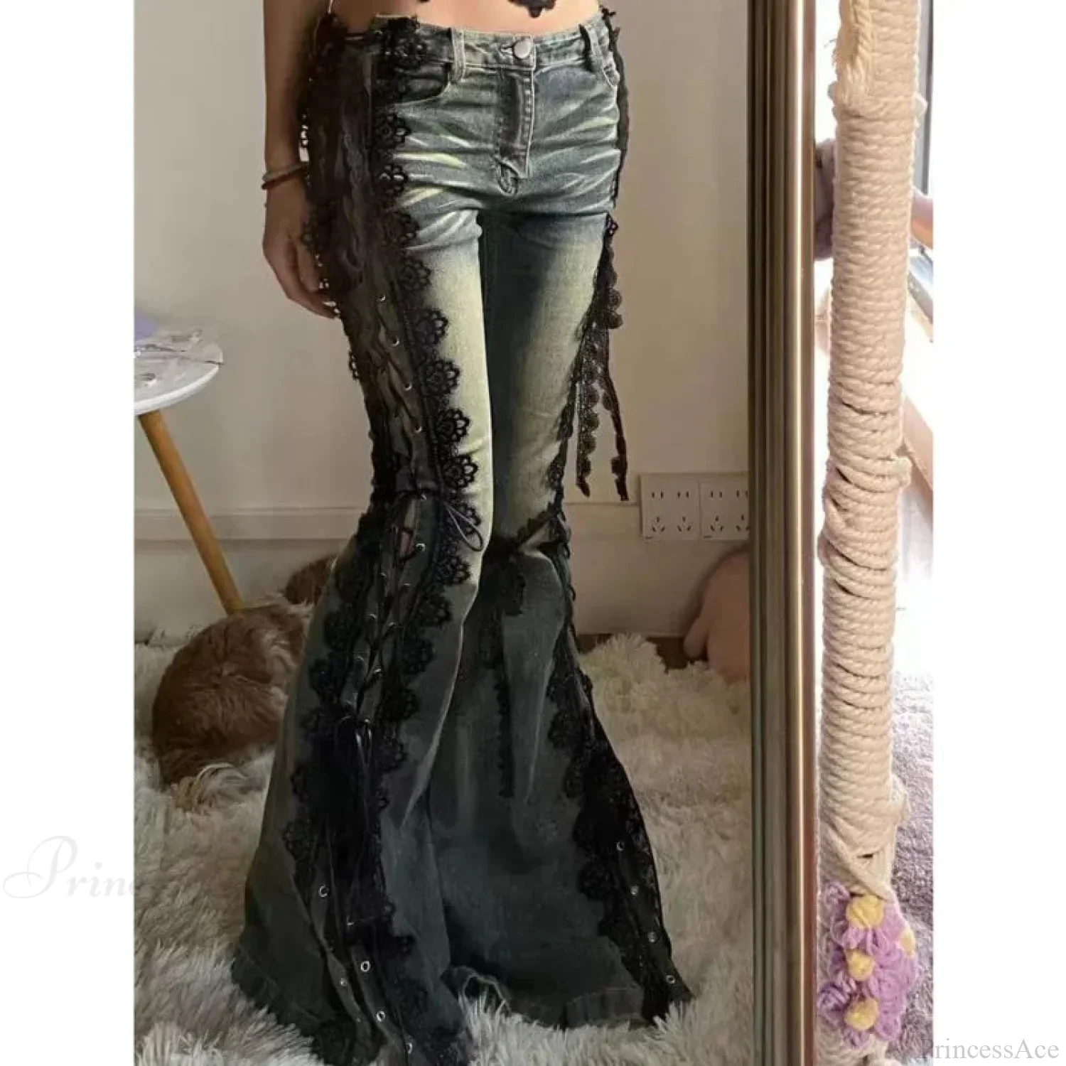 Tie-up Mysterious Flare Bootcut Pant - Image 5