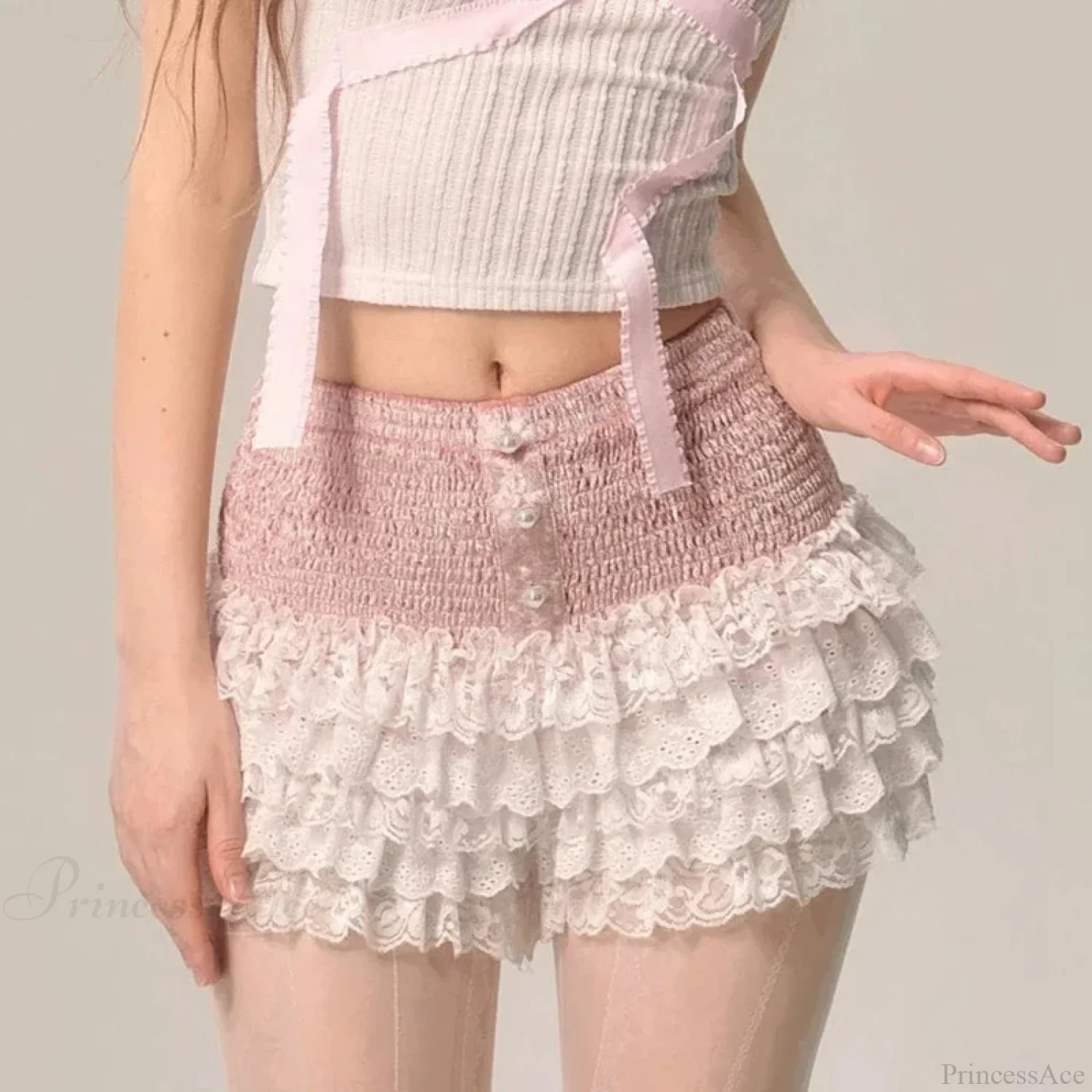 Tiered Lace Cake Pettipants Skirt - Image 3