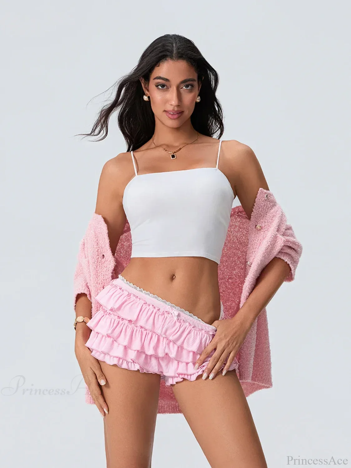 Tiered Ruffled Elastic Waist Short - Image 6