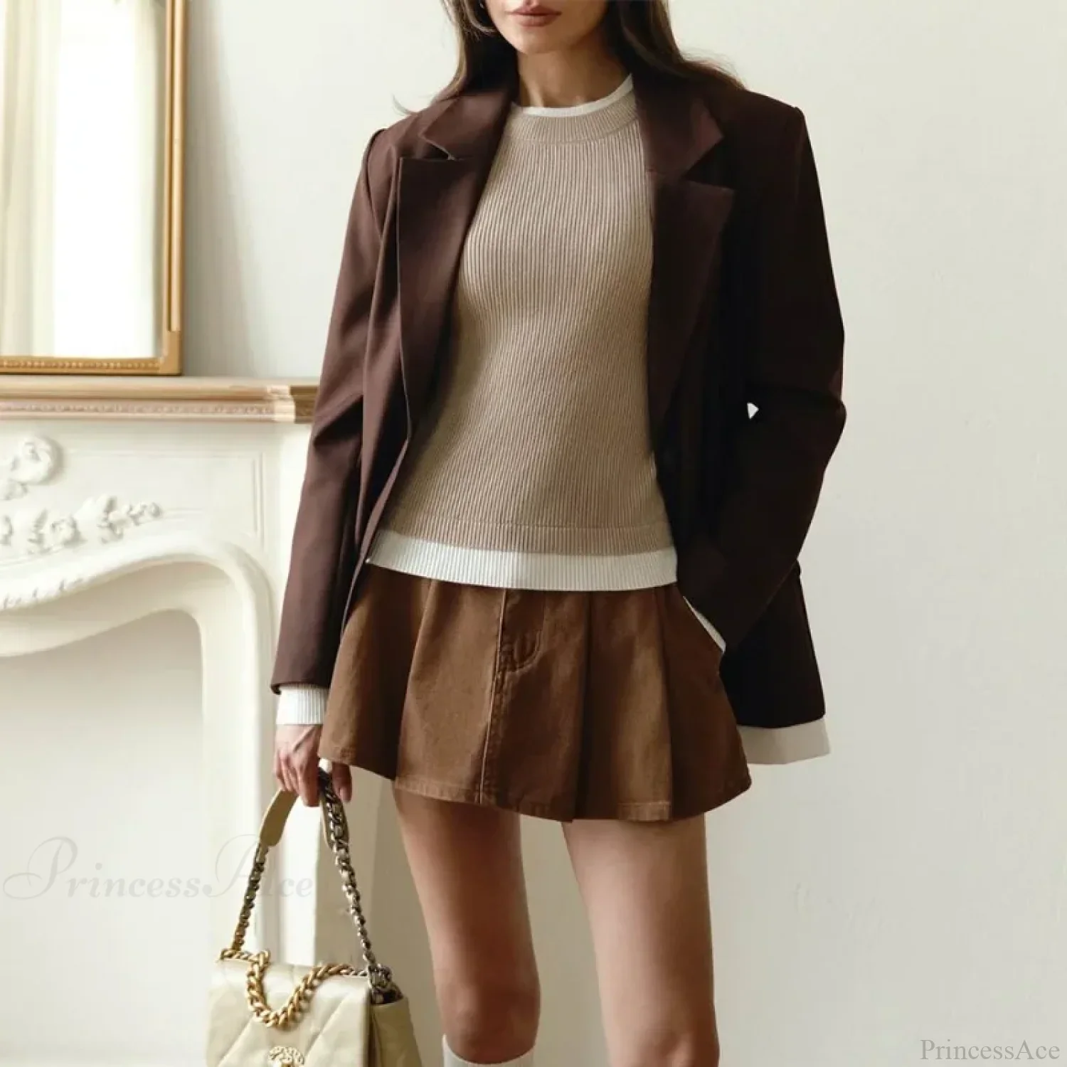 Tight Slim Long Sleeve O-neck Sweater - Image 3