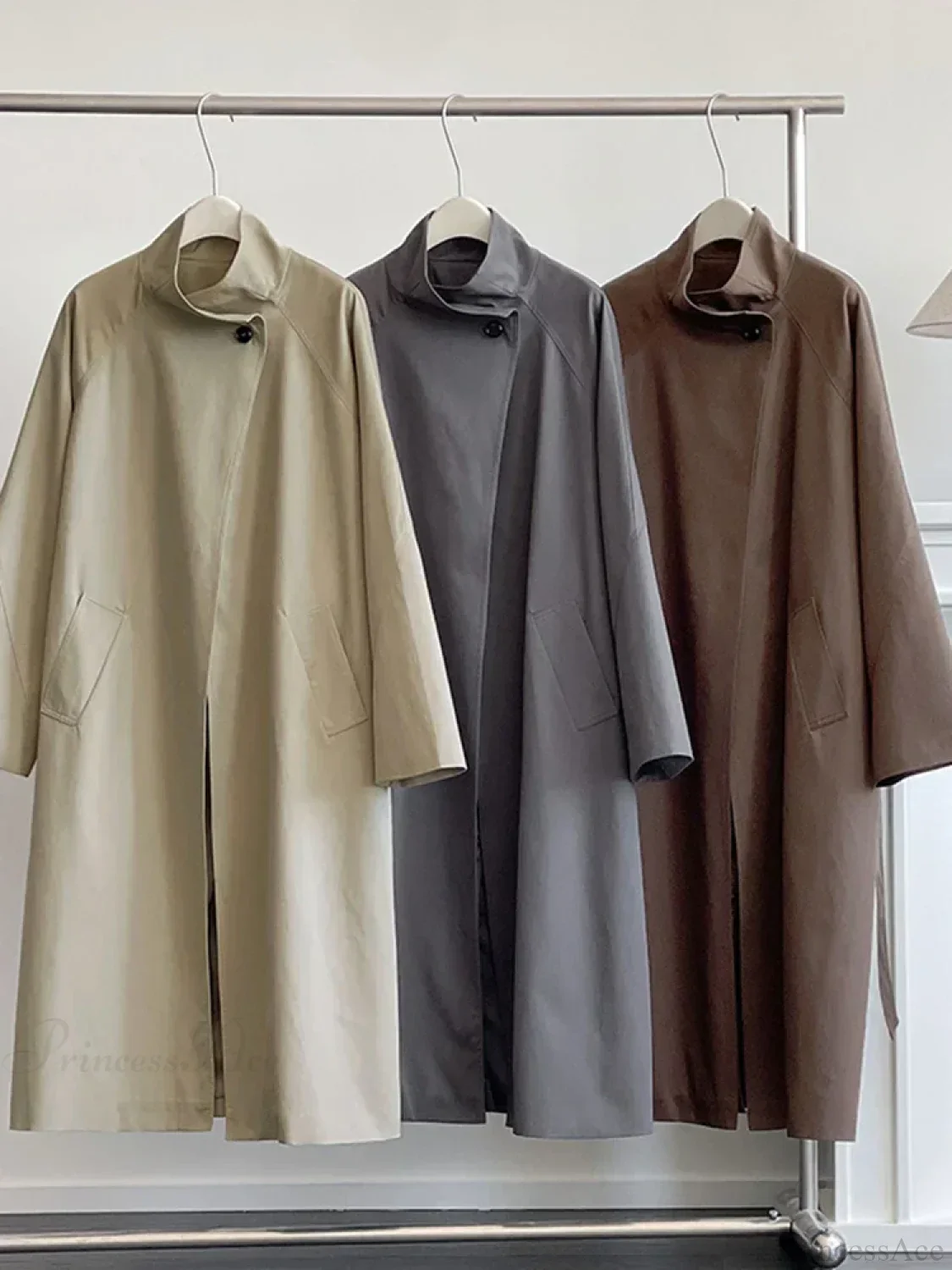 Trench Coat Big Lapel Loose Overcoat - Image 4