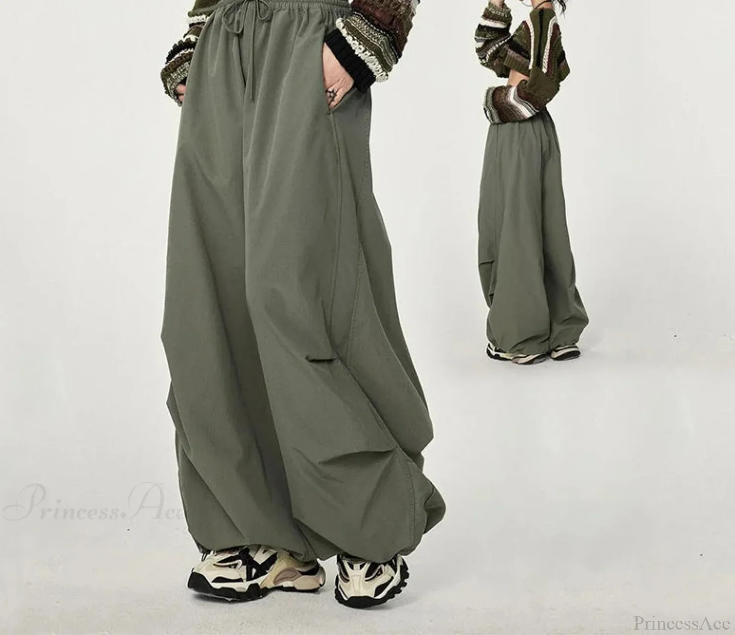 Trendy Loose Workwear Cargo Pants - Image 5