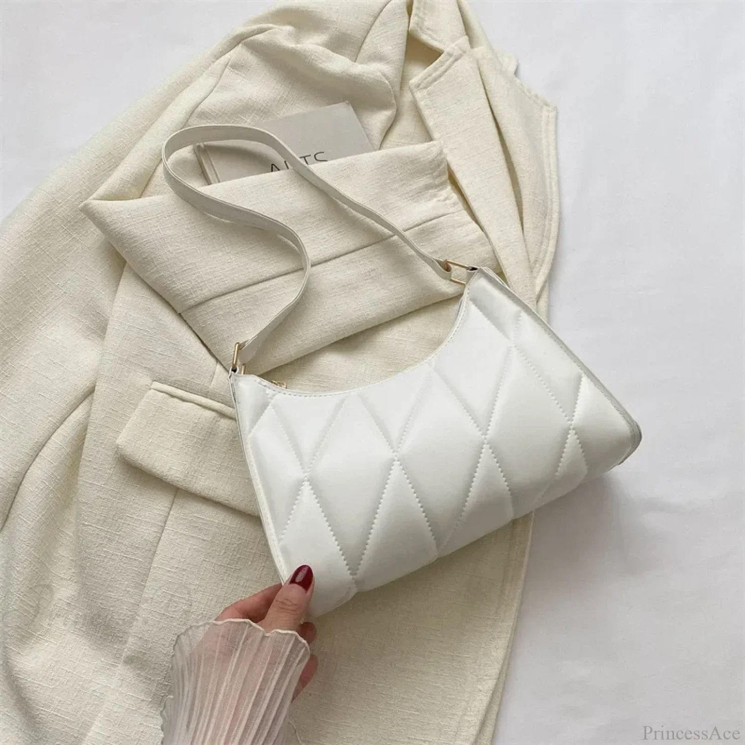 Trendy PU Leather Underarm Shoulder Bag - Image 7