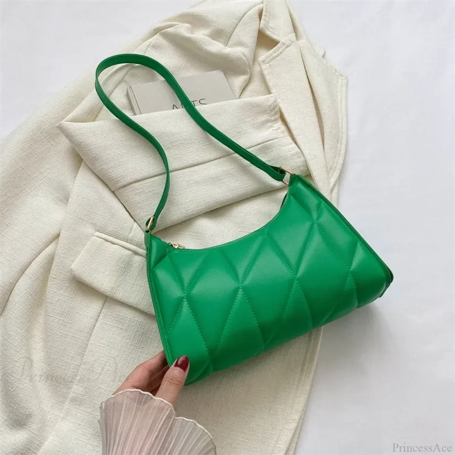 Trendy PU Leather Underarm Shoulder Bag - Image 9