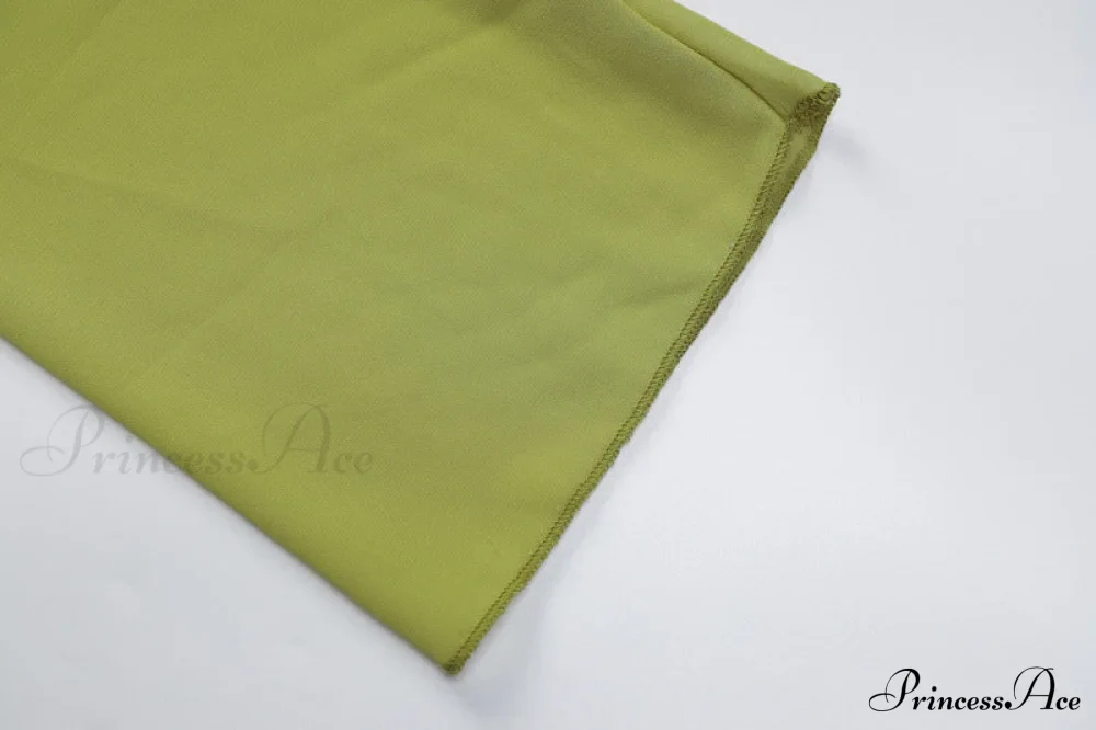 Trim Lace T-shirt 90s with Chiffon Ruffles Up and Vintage Green Detail - Image 14