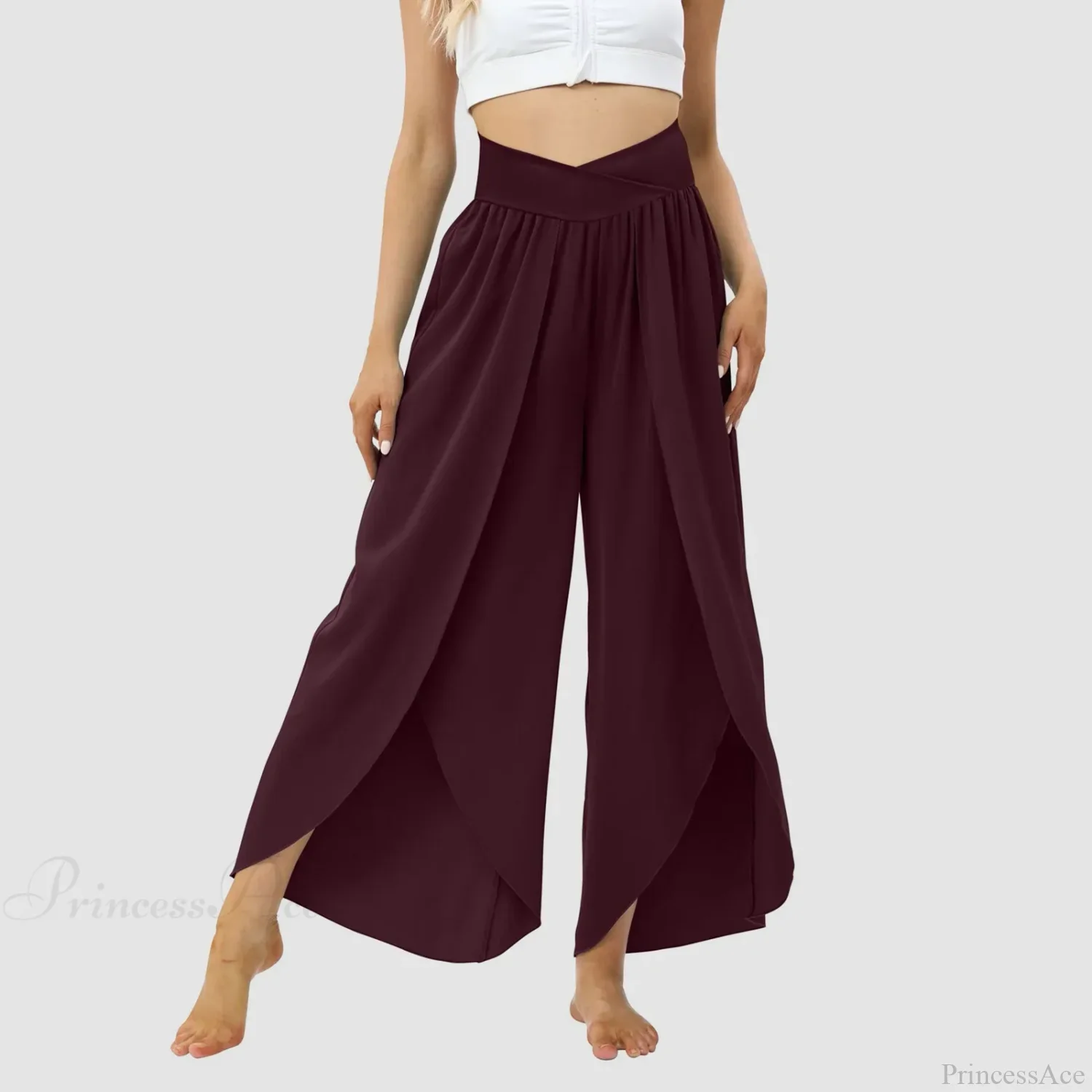 Tulle Ruffled Pleated Summer Pants - Image 11