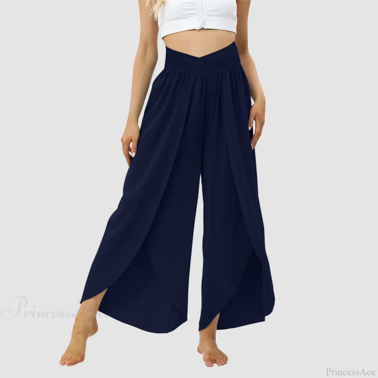 Tulle Ruffled Pleated Summer Pants - Image 9