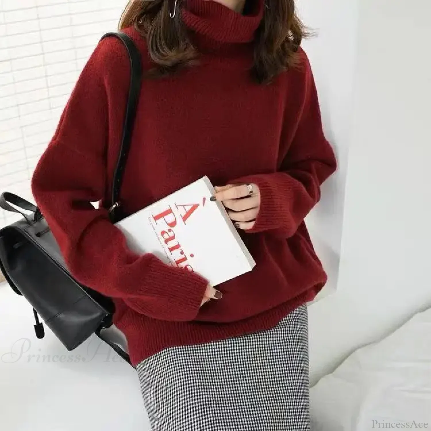Turtleneck Cashmere Thickened Sweater - Image 10