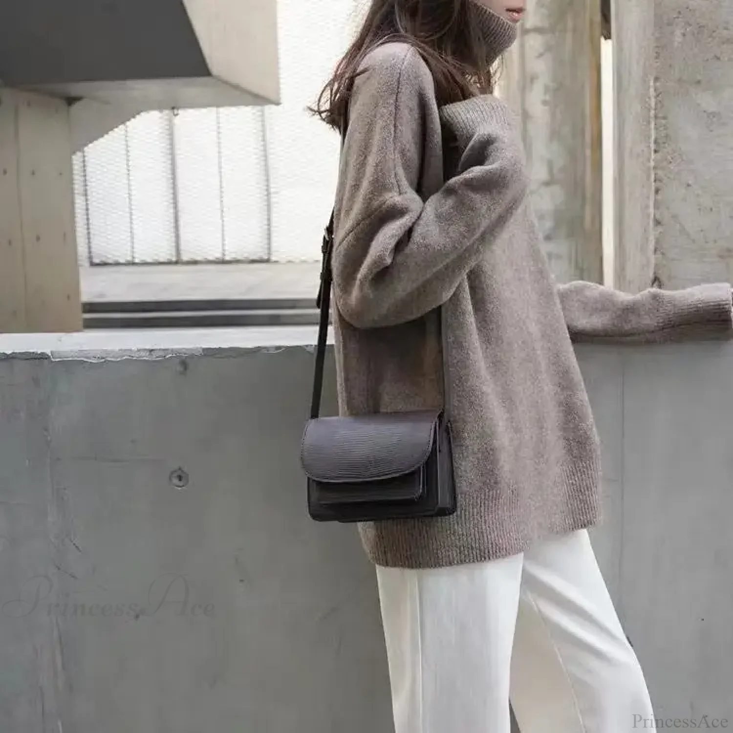 Turtleneck Cashmere Thickened Sweater - Image 2