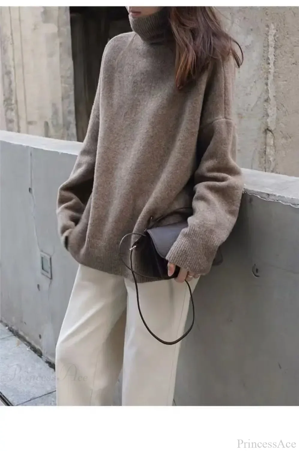 Turtleneck Cashmere Thickened Sweater - Image 3