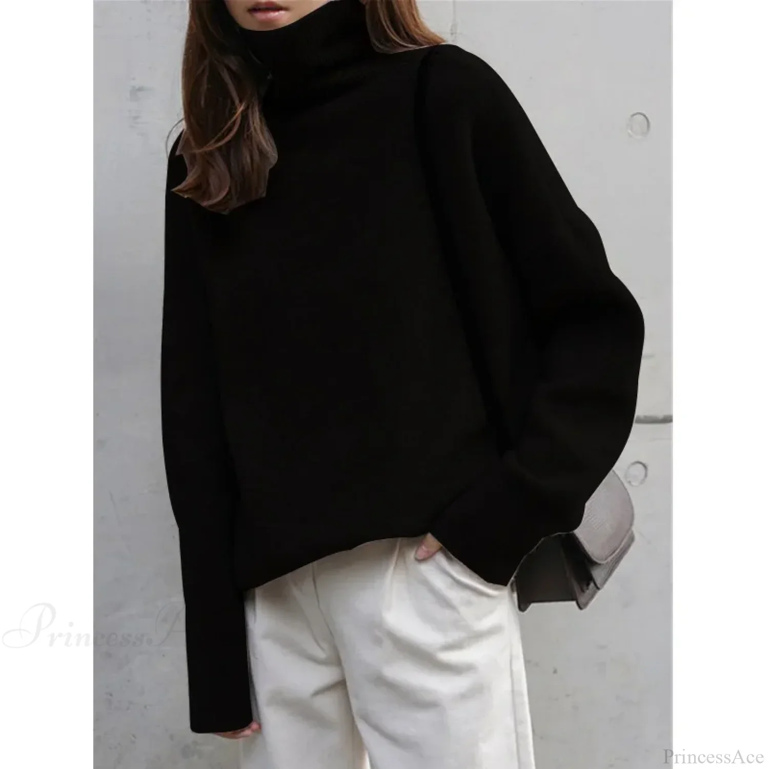 Turtleneck Cashmere Thickened Sweater - Image 7