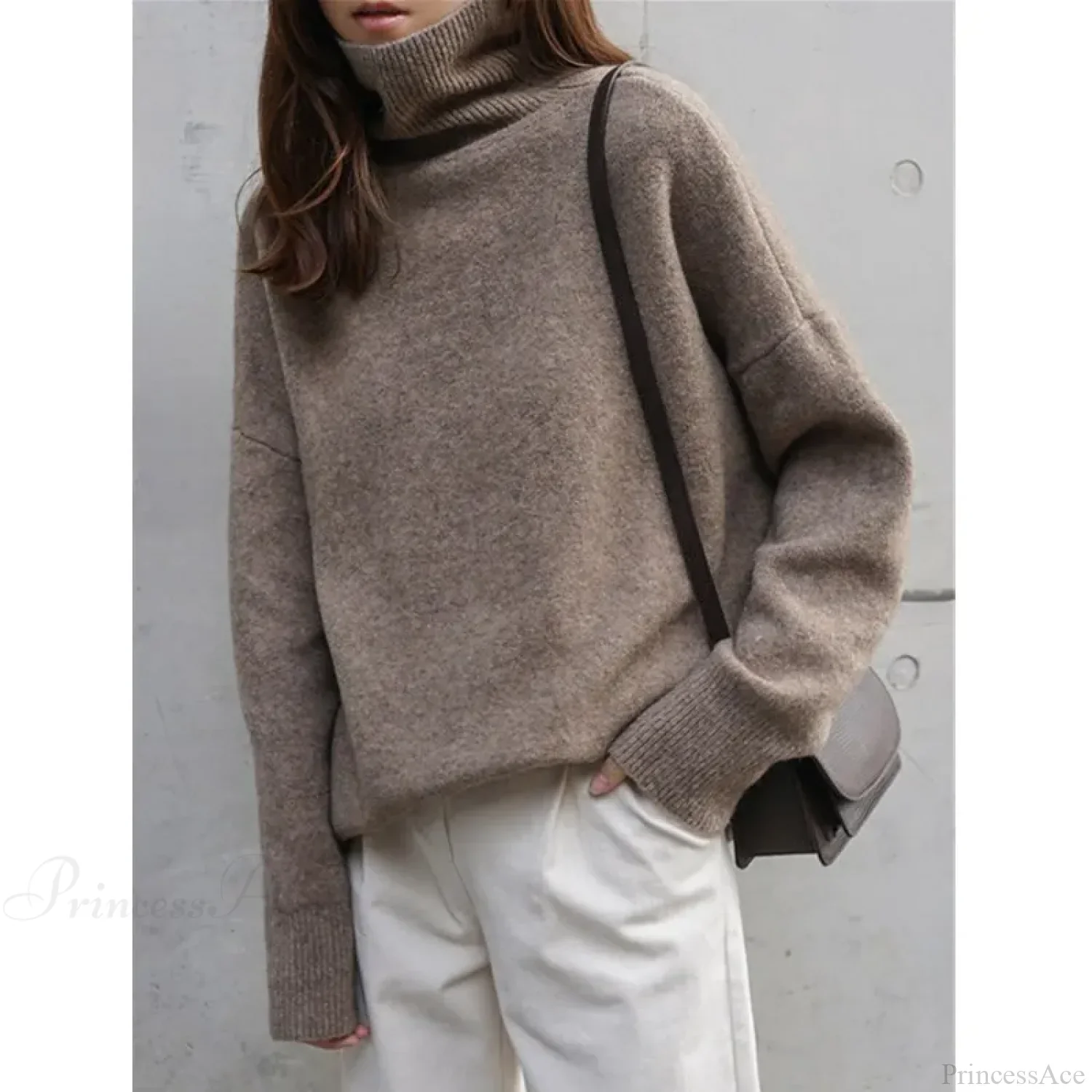 Turtleneck Cashmere Thickened Sweater - Image 9