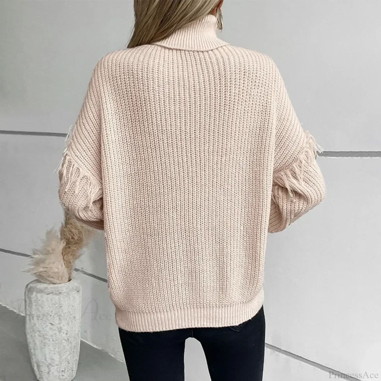 Turtleneck Streetwear Kintted Sweater - Image 2