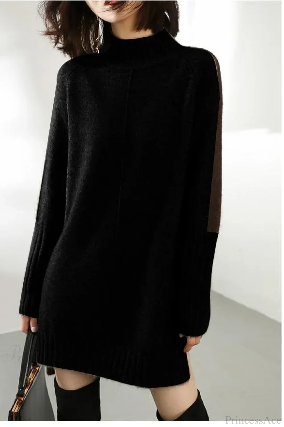 Turtleneck Wool Knit Warm Sweater - Image 3
