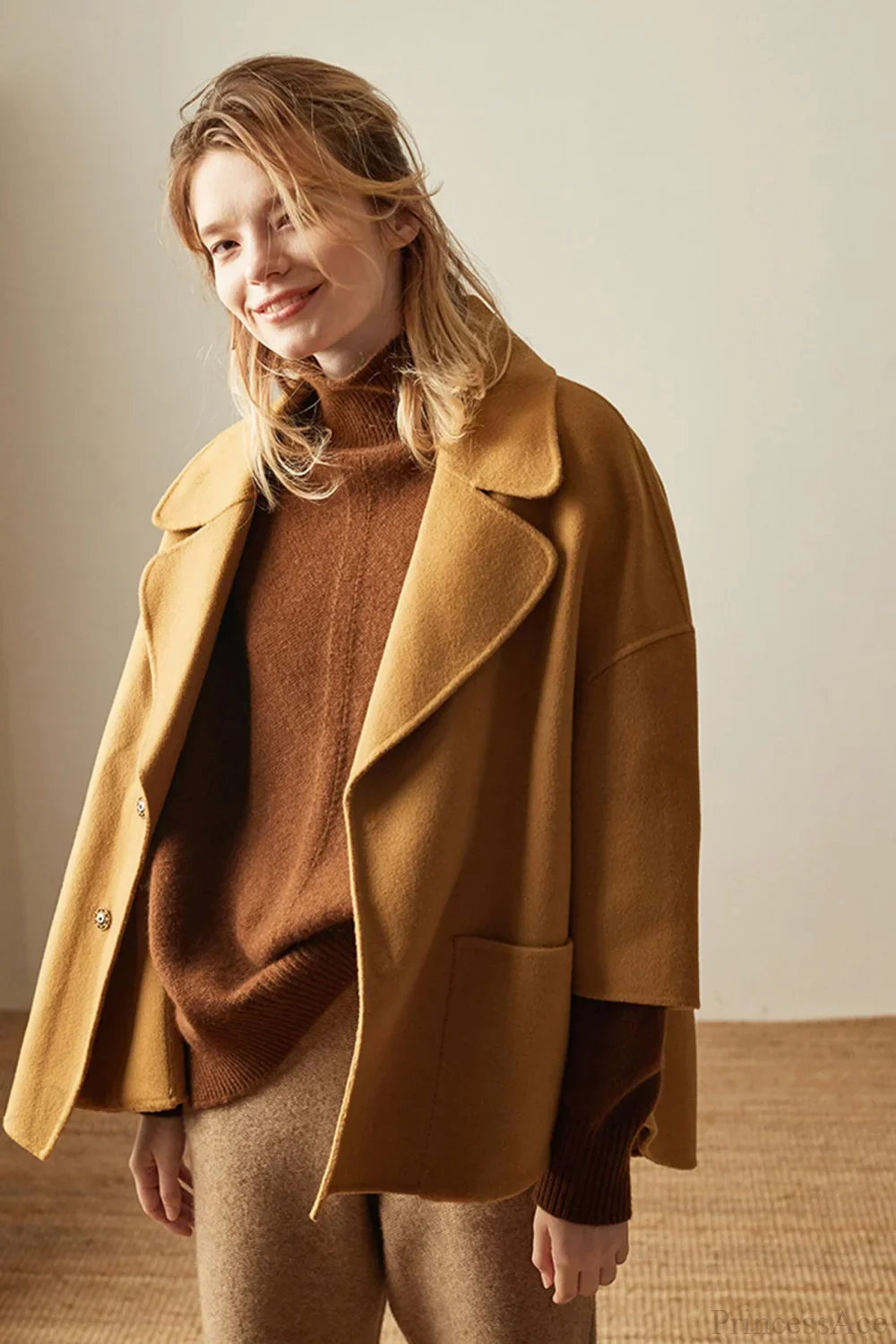Turtleneck Wool Split Sweater - Image 5