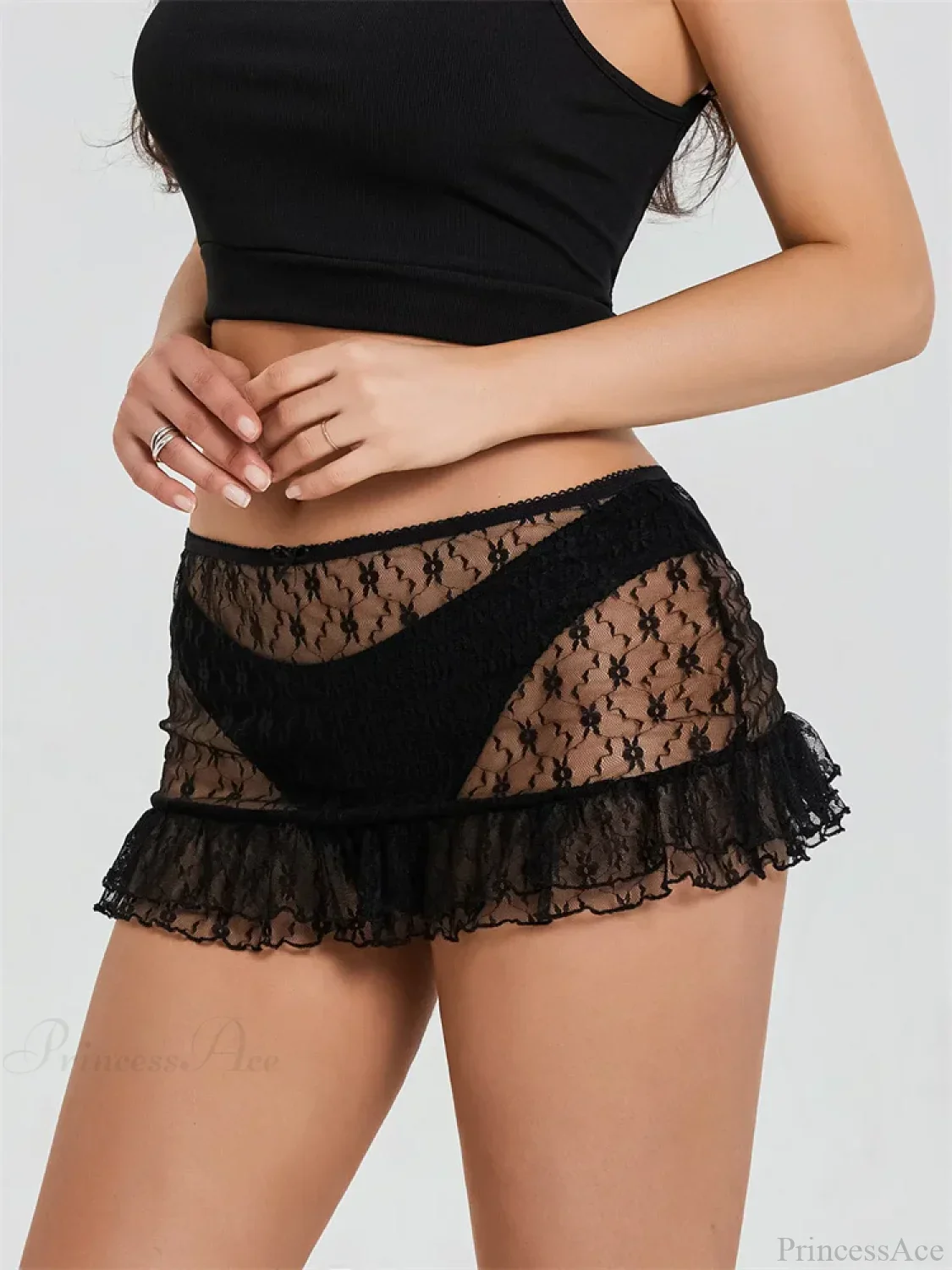 Tutu Elastic Waist Solid Skirt - Image 3