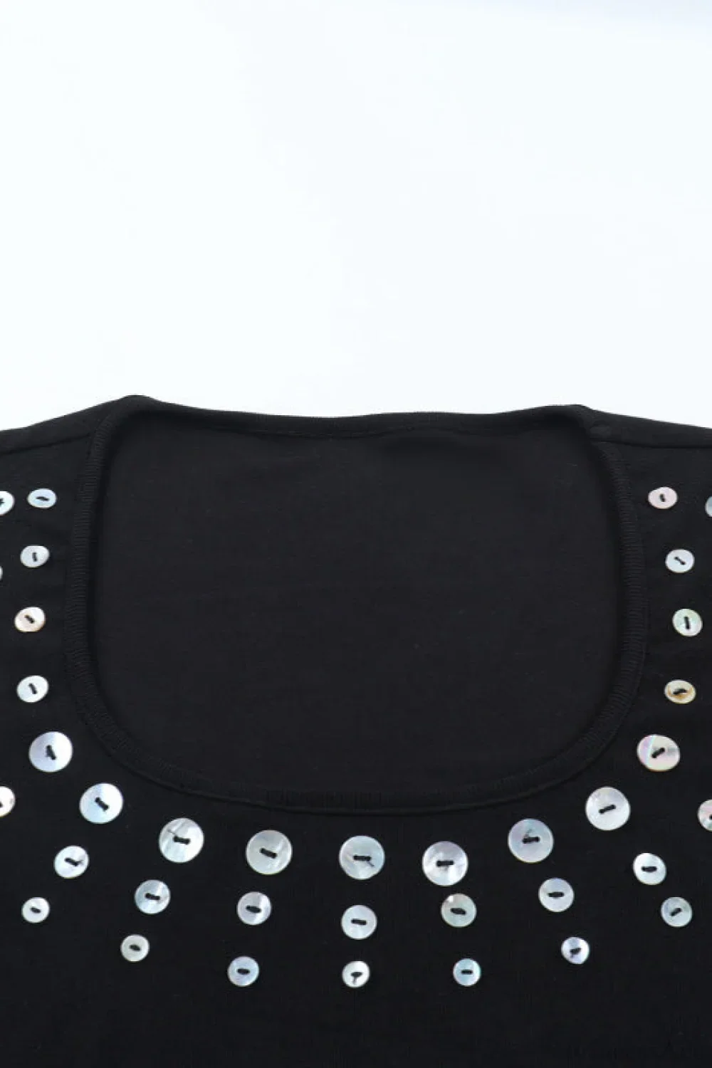 U Neck Long Sleeve Hot Fitted Mini Dress - Image 6