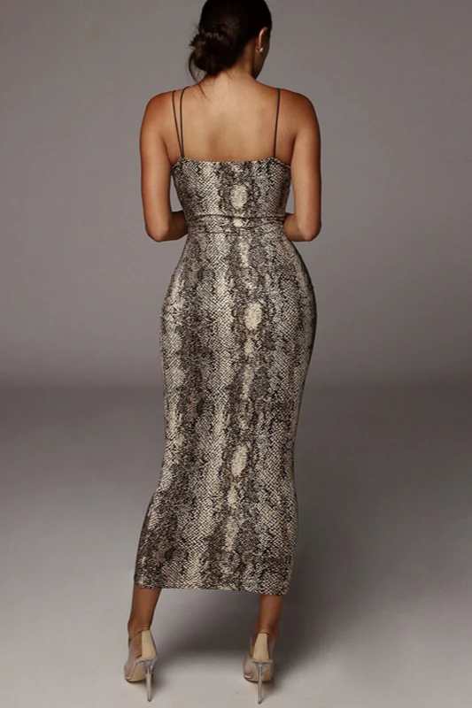 V Neck Sleeveless Cami Maxi Dress - Image 4