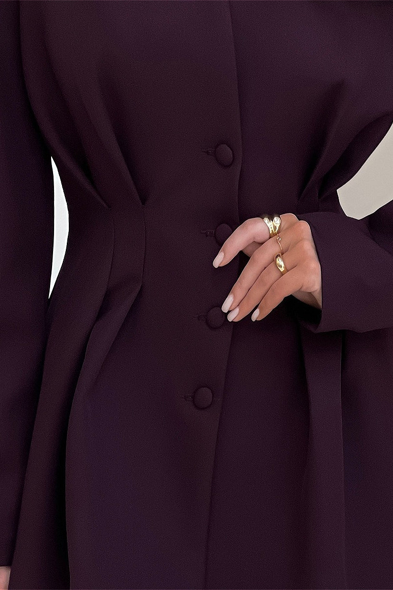 V Neck Waist Cinched Blazer - Image 12