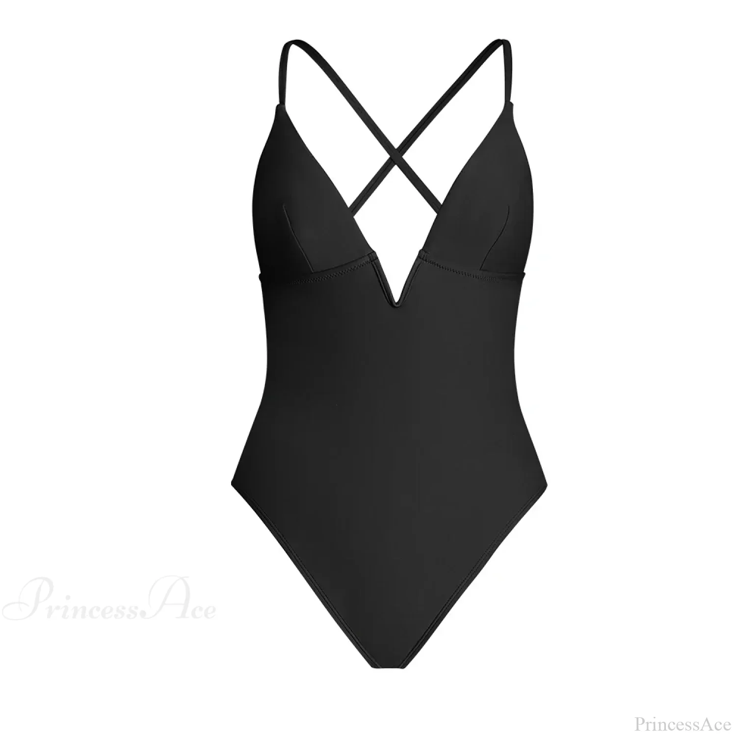 V-Wire Plunge One Piece Backless Set - Image 2
