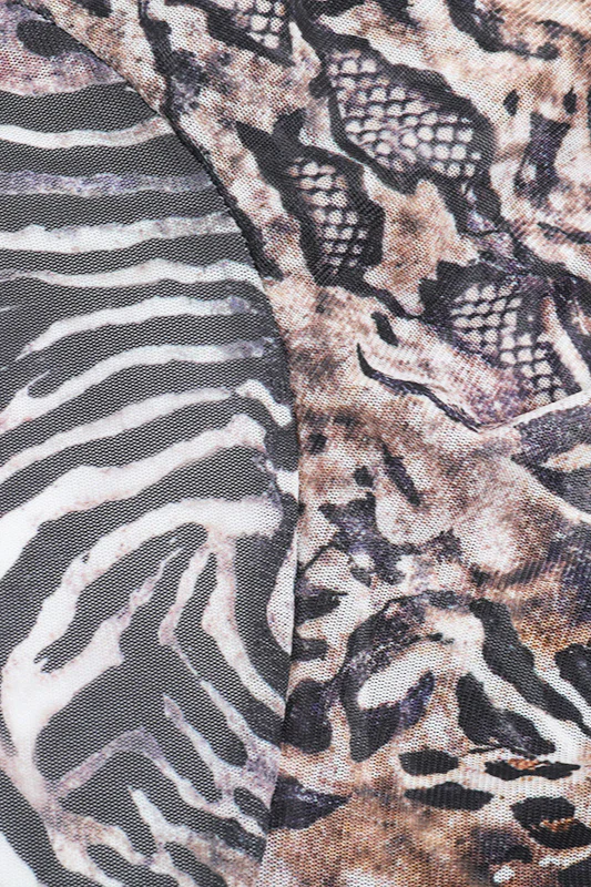 Vacation Leopard Print Halter Strap Mini Dress - Image 4