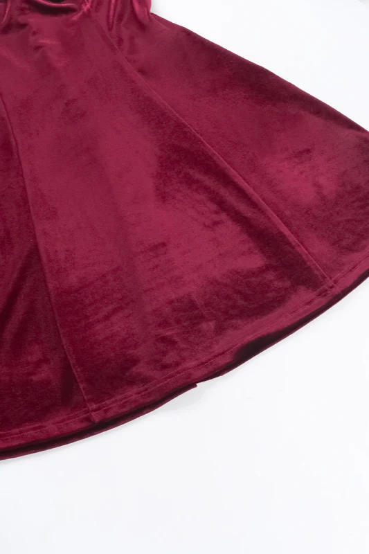 Velvet Bustier Bodycon Skirt Party Dress - Image 17